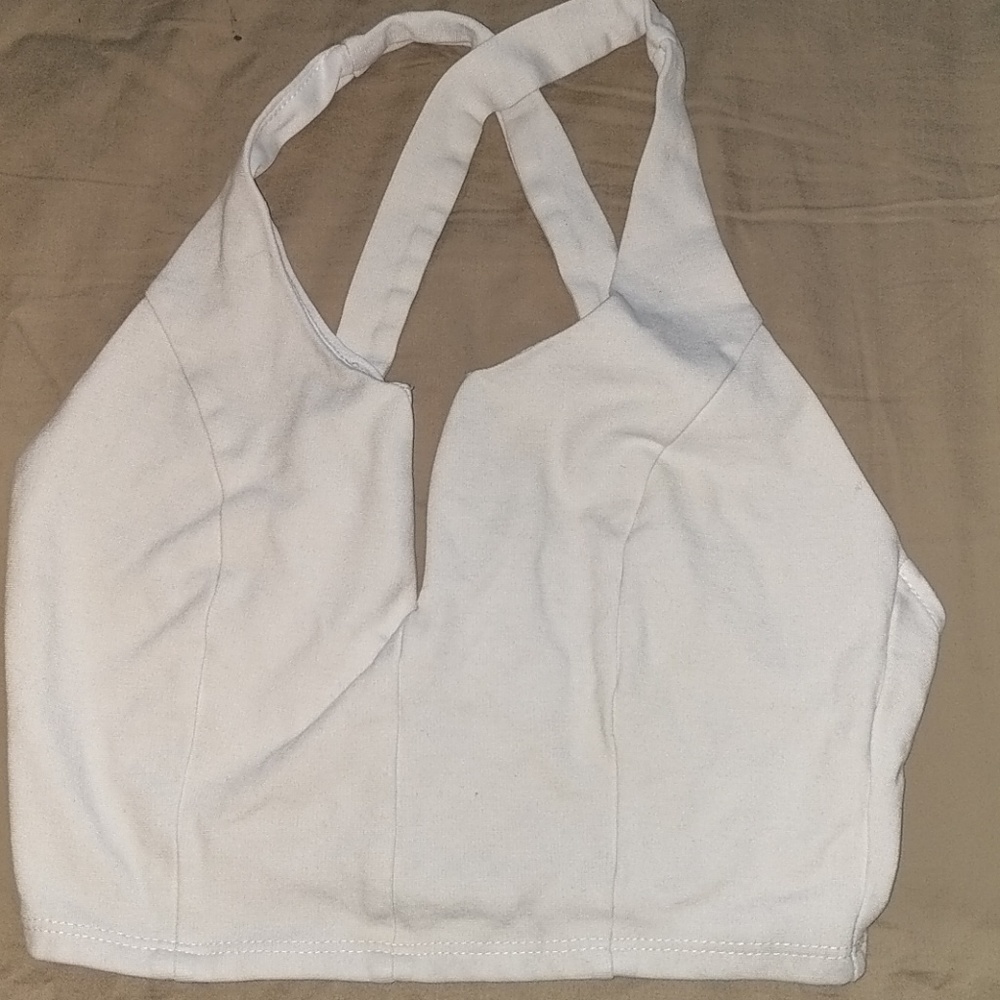 White crop top